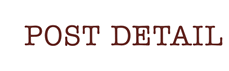 POST DETAIL　ポストディテール