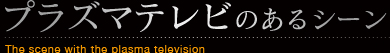 プラズマテレビのあるシーン