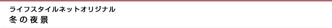 ライフスタイルネットオリジナル　冬の夜景